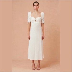 Keepsake the Label - Wistful Midi Dress - Cream - Size 6 / Medium